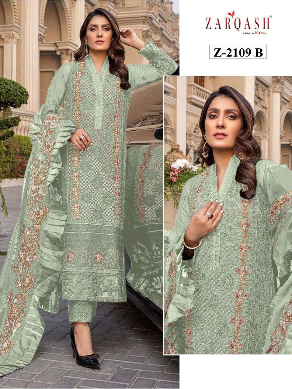 ZARQASH MARIYA B VOL 11 DESIGNER FAUX GEORGETTE SUIT 
