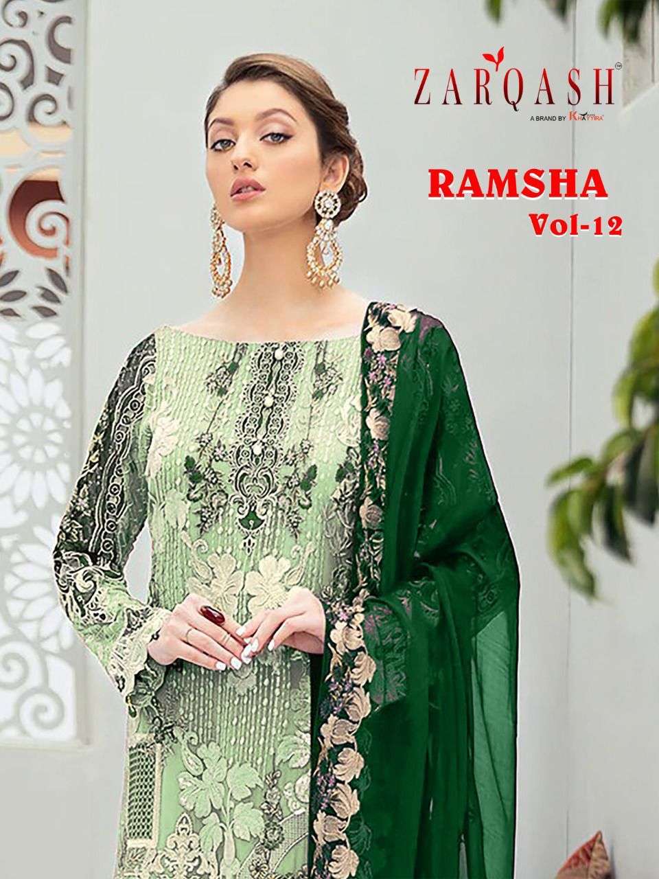 ZARQASH RAMSHA VOL 12 DESIGNER FAUX GEORGETTE SUIT 