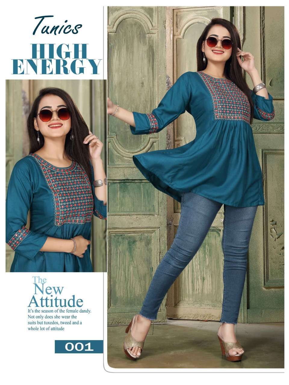 aagya tunics series 001-008 rayon slub kurti 
