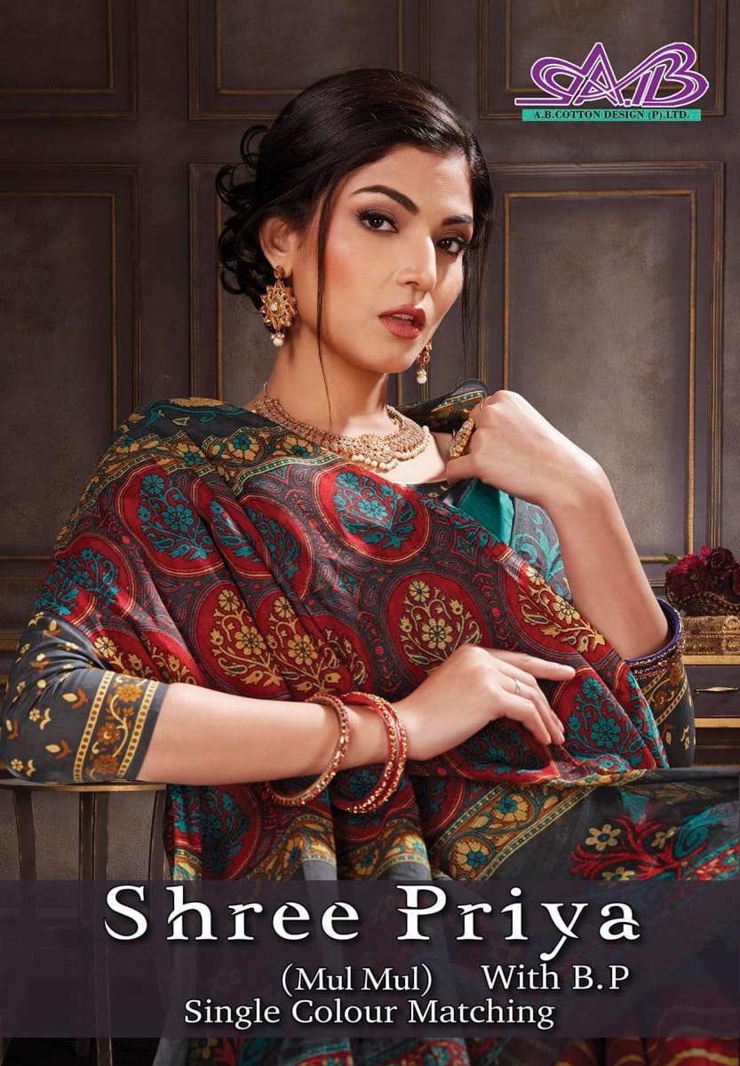 ab cotton shree priya series 1800-1814 cotton saree