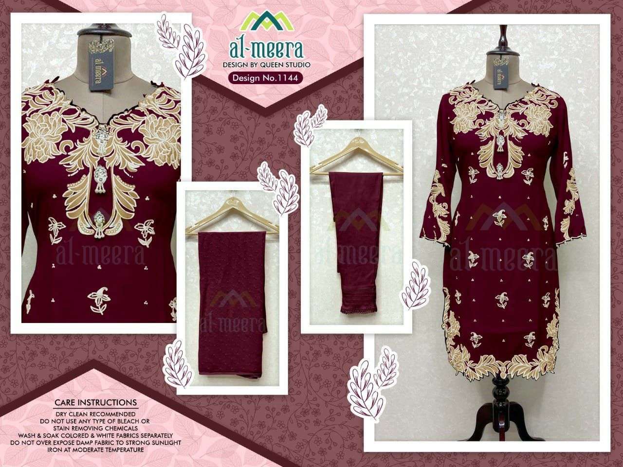 al meera 1144 faux georgette readymade suit