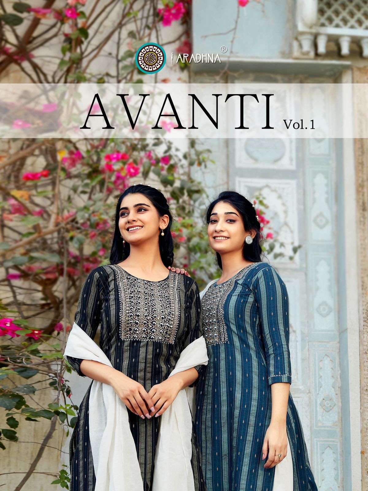 aradhna avanti vol 1 series 1001-1004 weaved cotton readymade suit