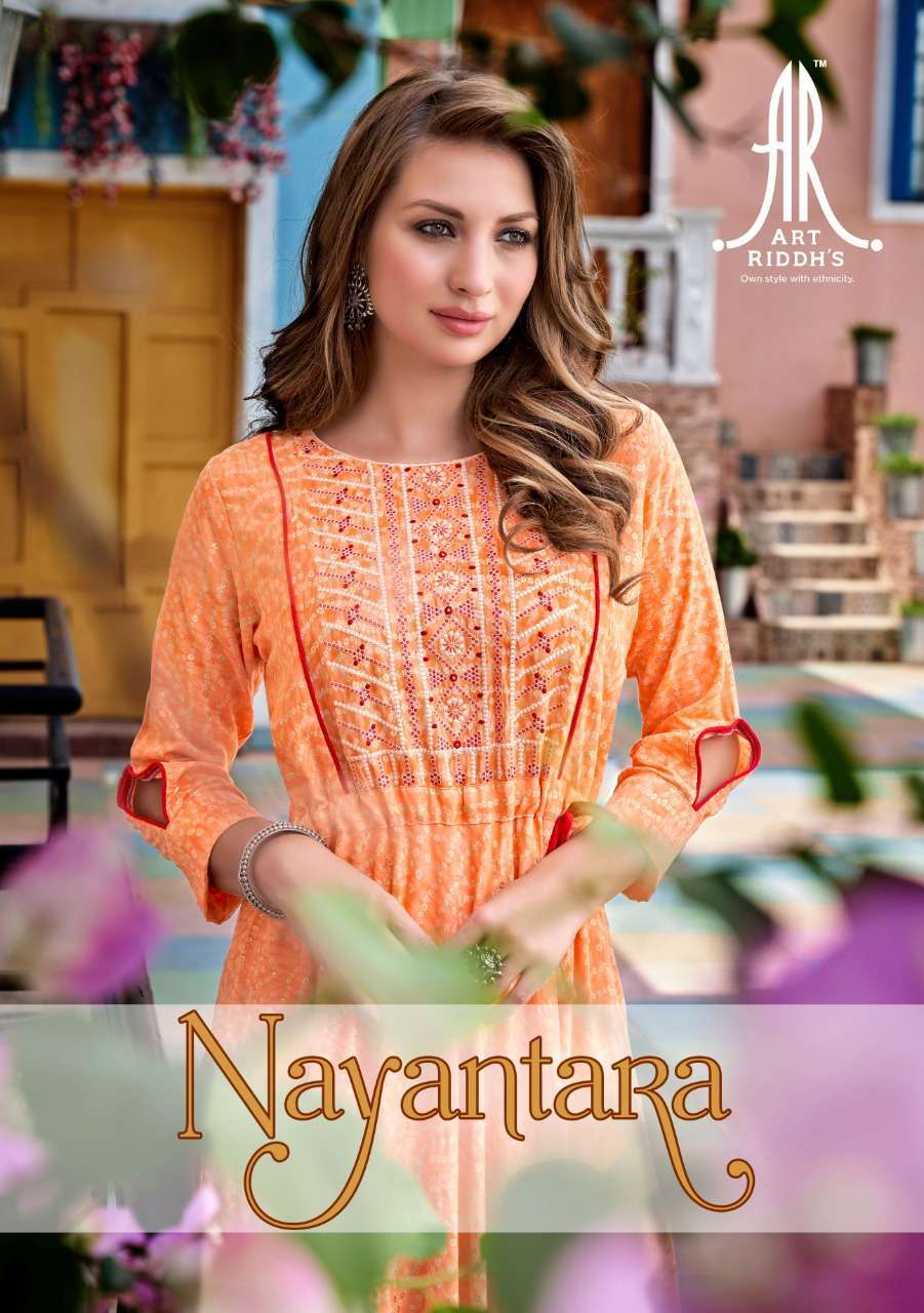 artriddhs nayantara series 5005 rayon leeva kurti