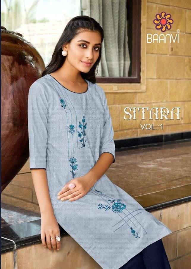baanvi sitara vol 1 series 101-107 heavy cotton kurti