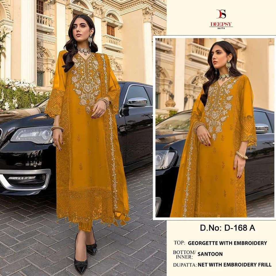 DEEPSY SUITS D-168-A DESIGNER GEORGETTE SUIT 