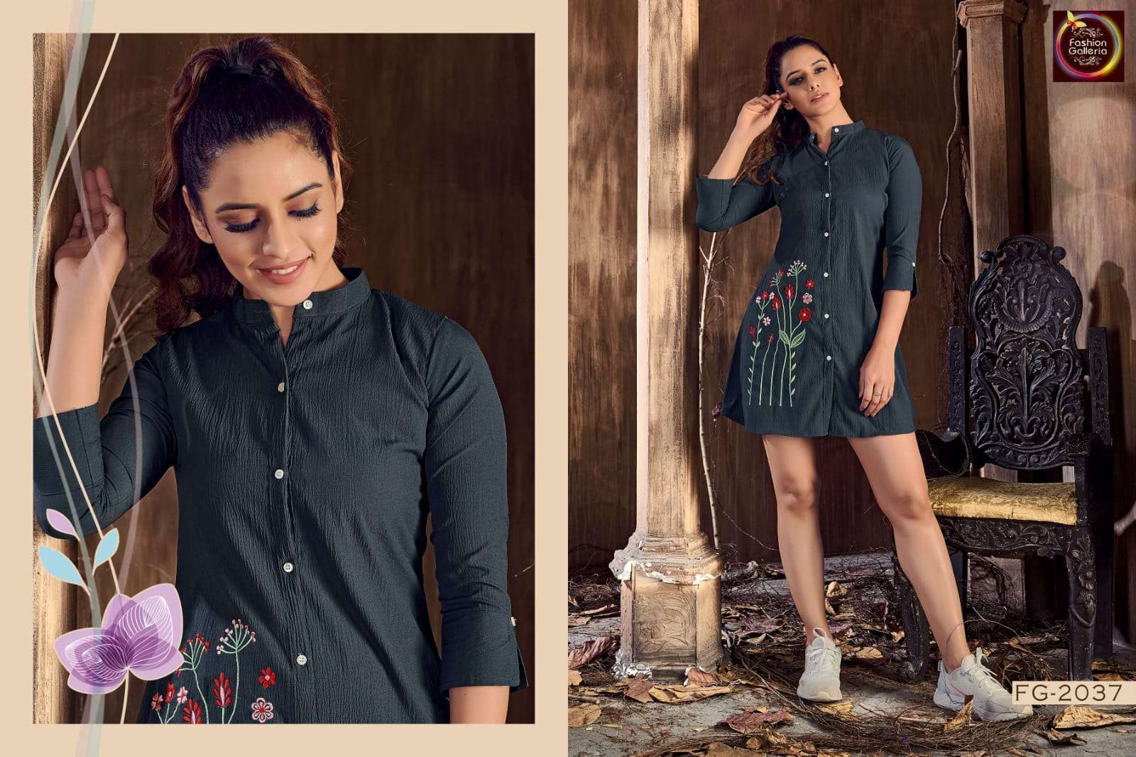 fashion galleria mystic vol 1 series 2033-2037  Italiya Lycra tunic shirts