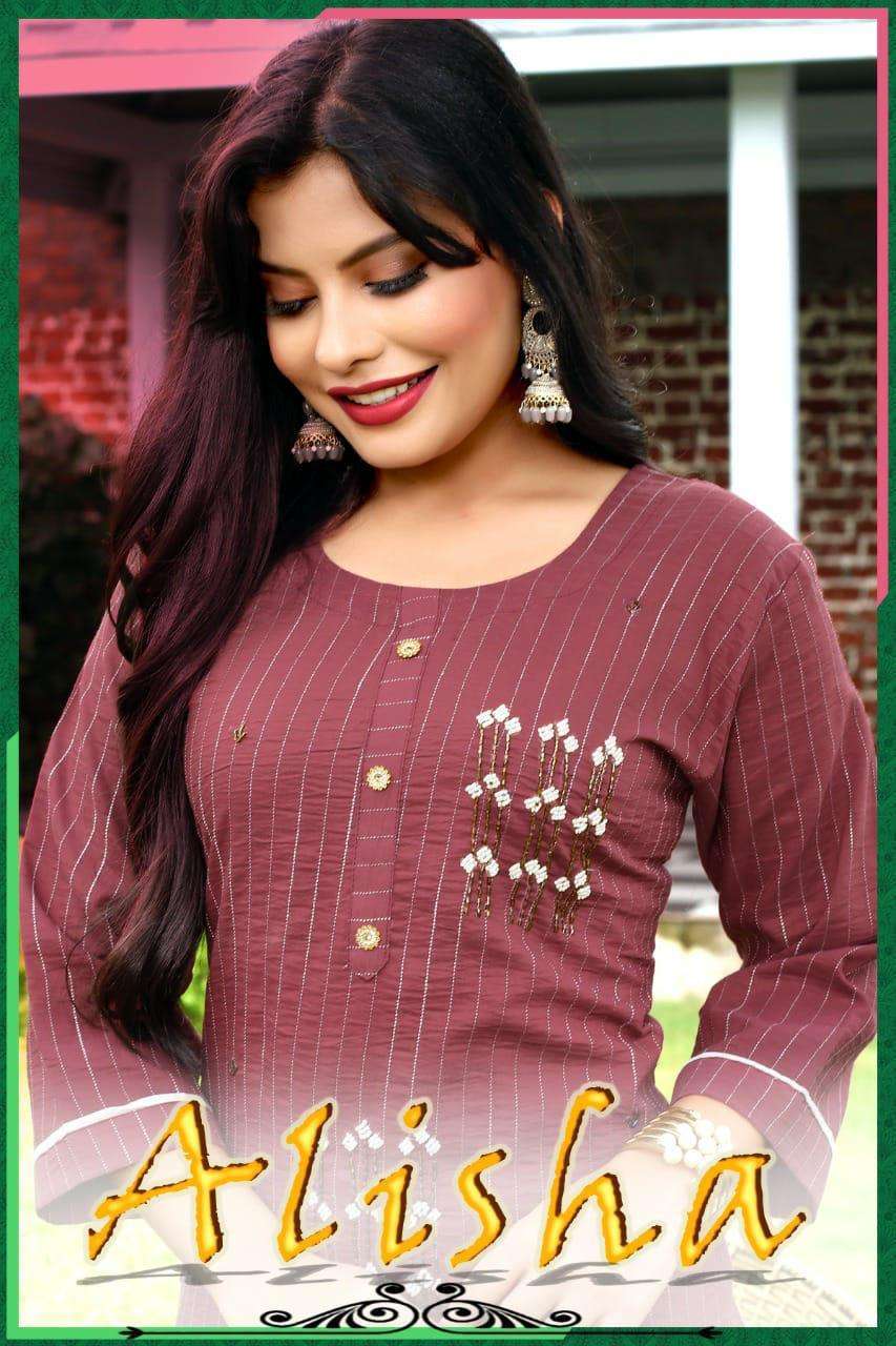fashion talk alisha series 01-08 rayon lining kurti 