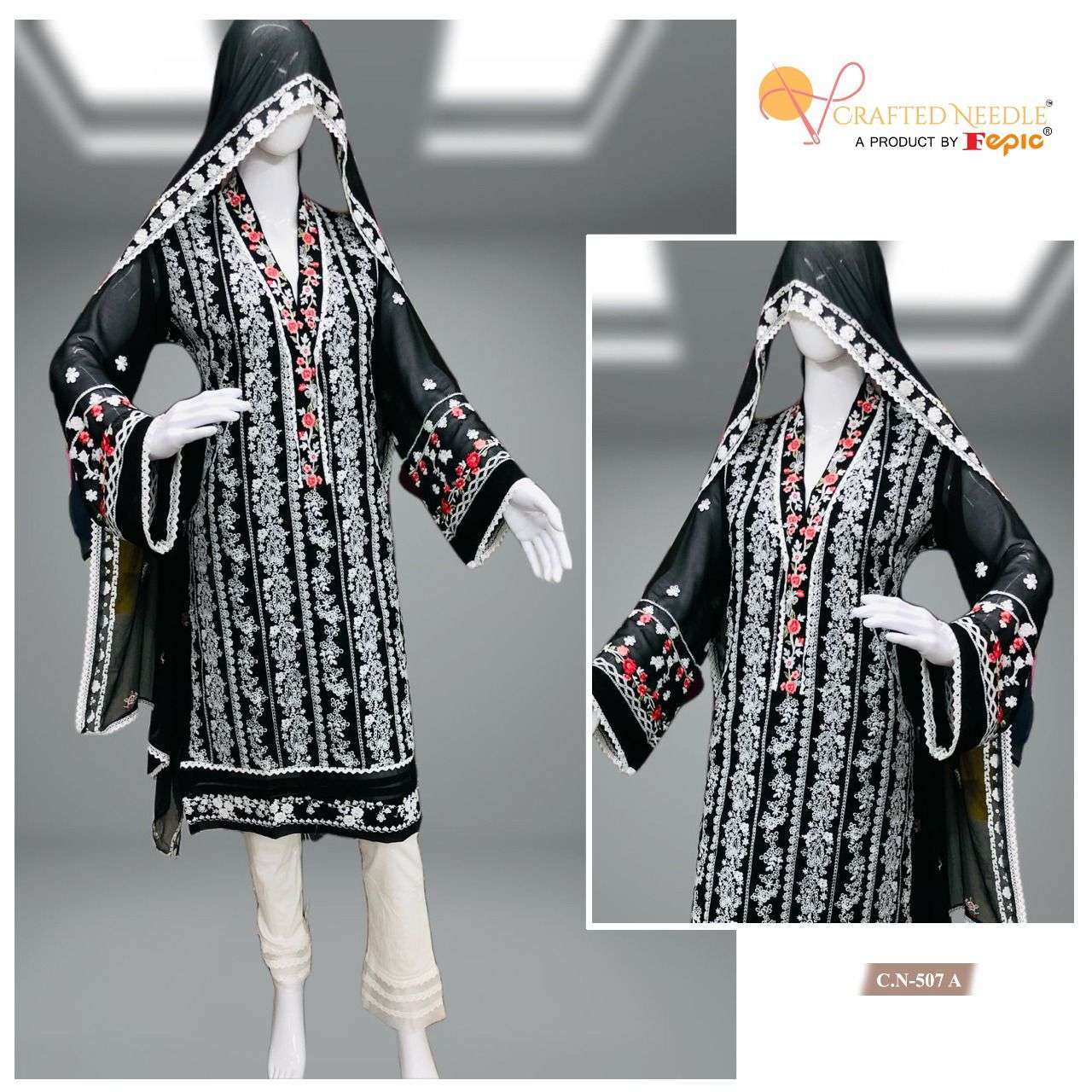 fepic cn 507 georgette readymade suit