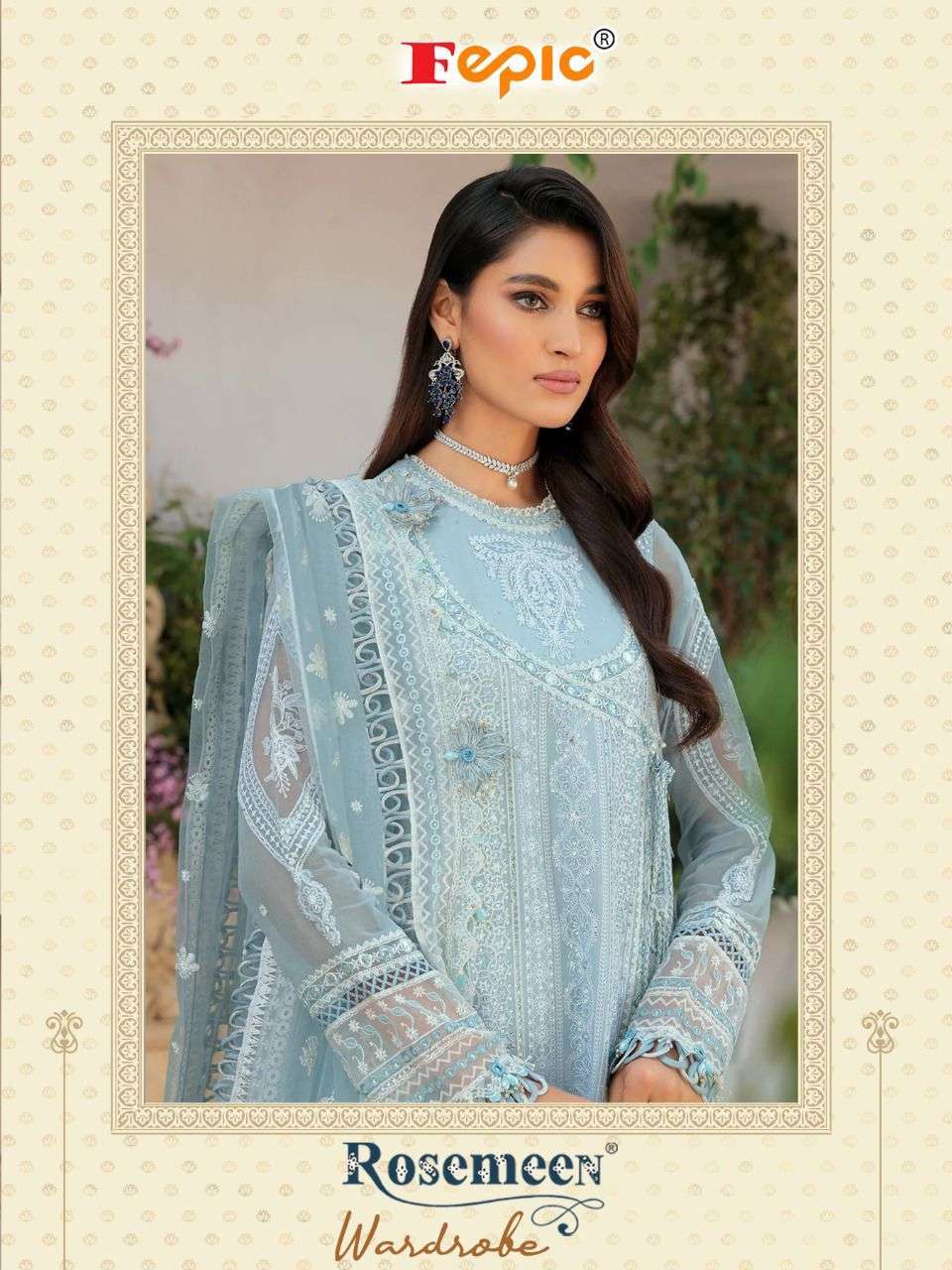 fepic wardrobe series 91040-91043 faux georgette suit 