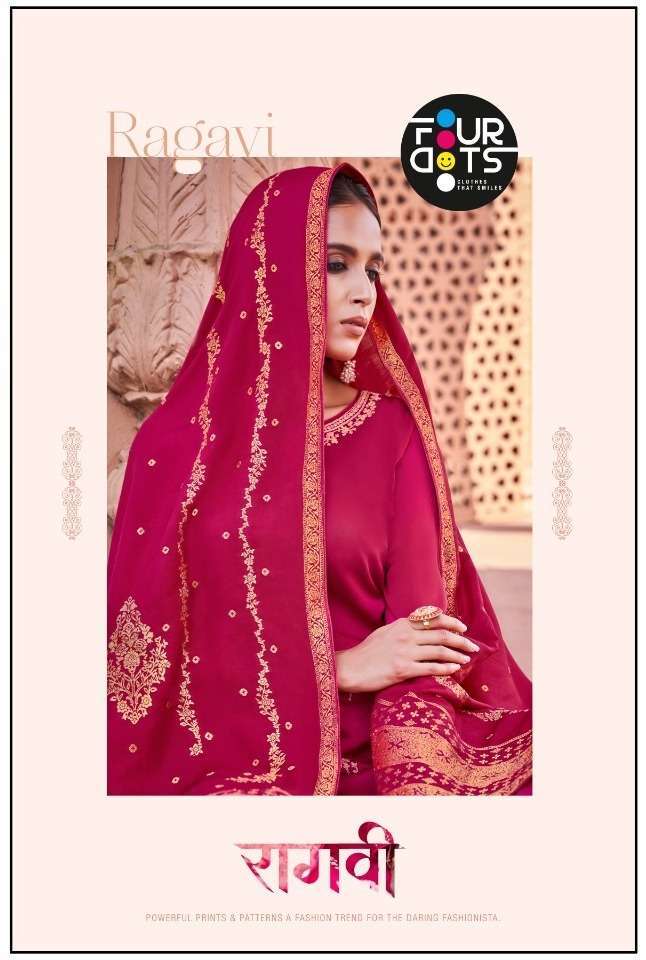 fourdots ragavi series 0911-0914 pure natural crape suit