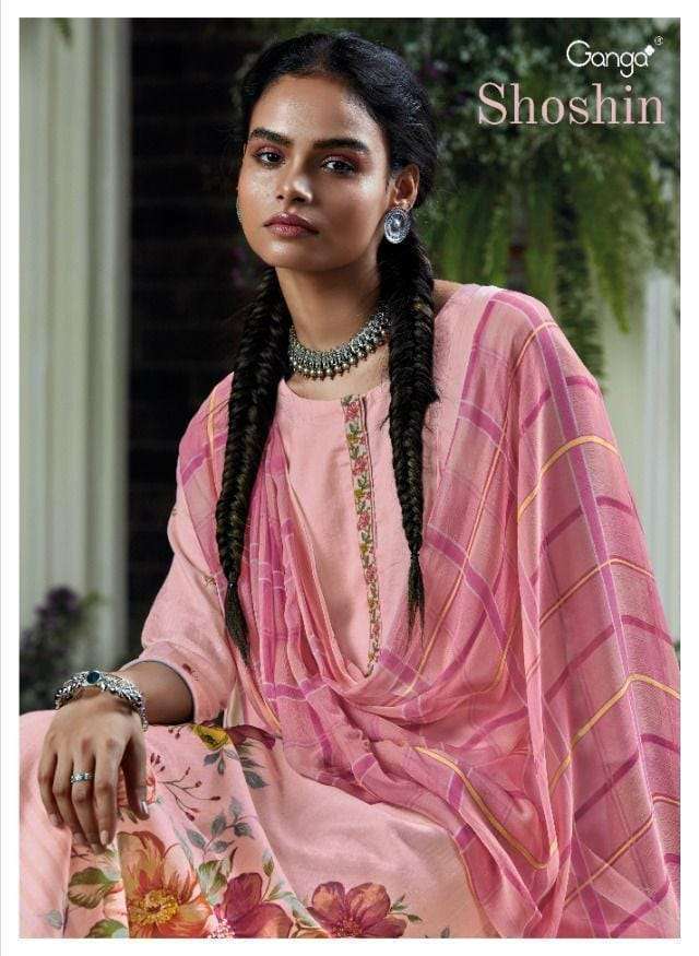 ganga shoshin series 1098-1103 premium cotton suit