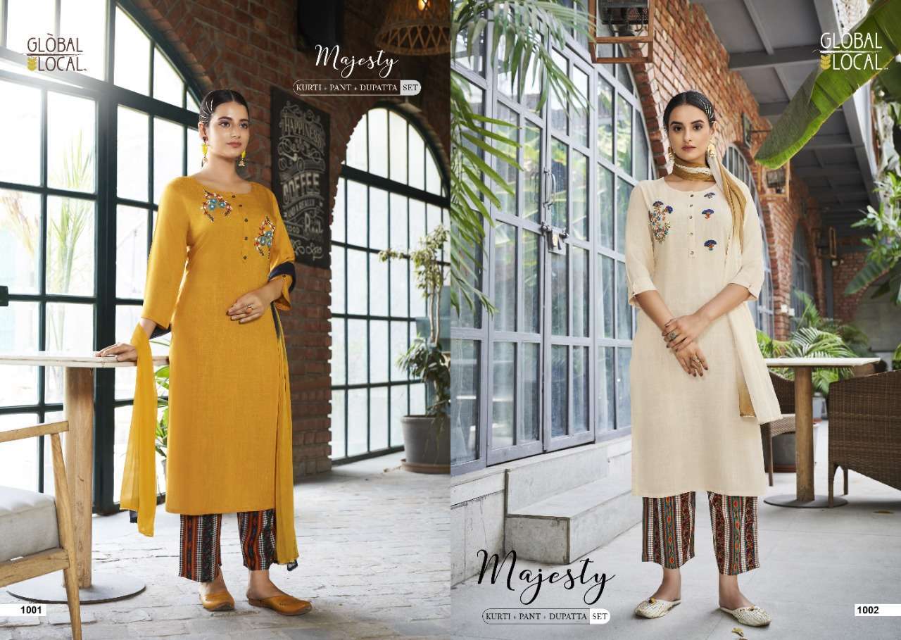 global local majesty 3 piece readymade set