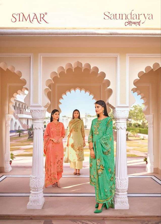 glossy saundarya series 2529-2536 pure georgette suit
