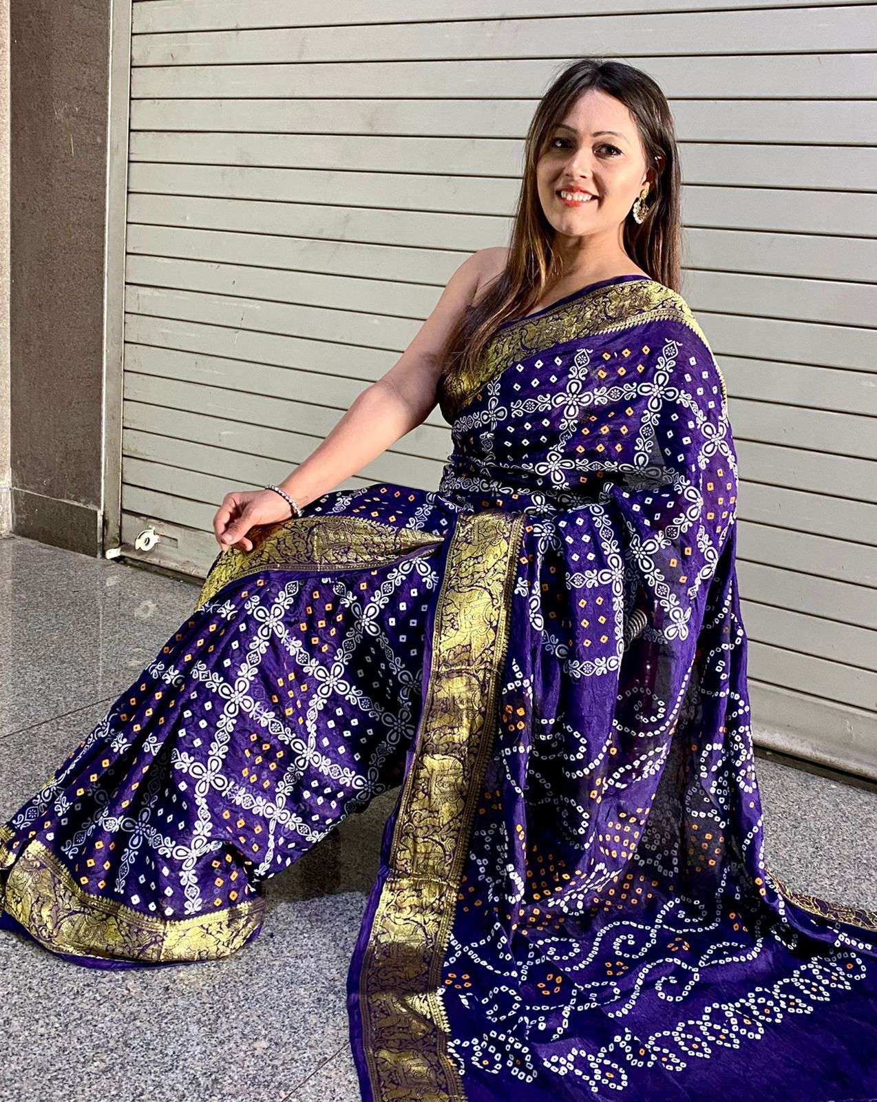 HATHI GHARCHOLA DESIGNER ART SILK SAREE 