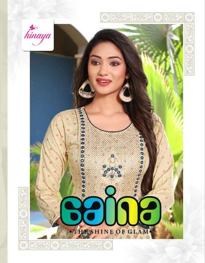 hinaya aaina vol 3 series 2001-2005 14 kg rayon slub kurti 