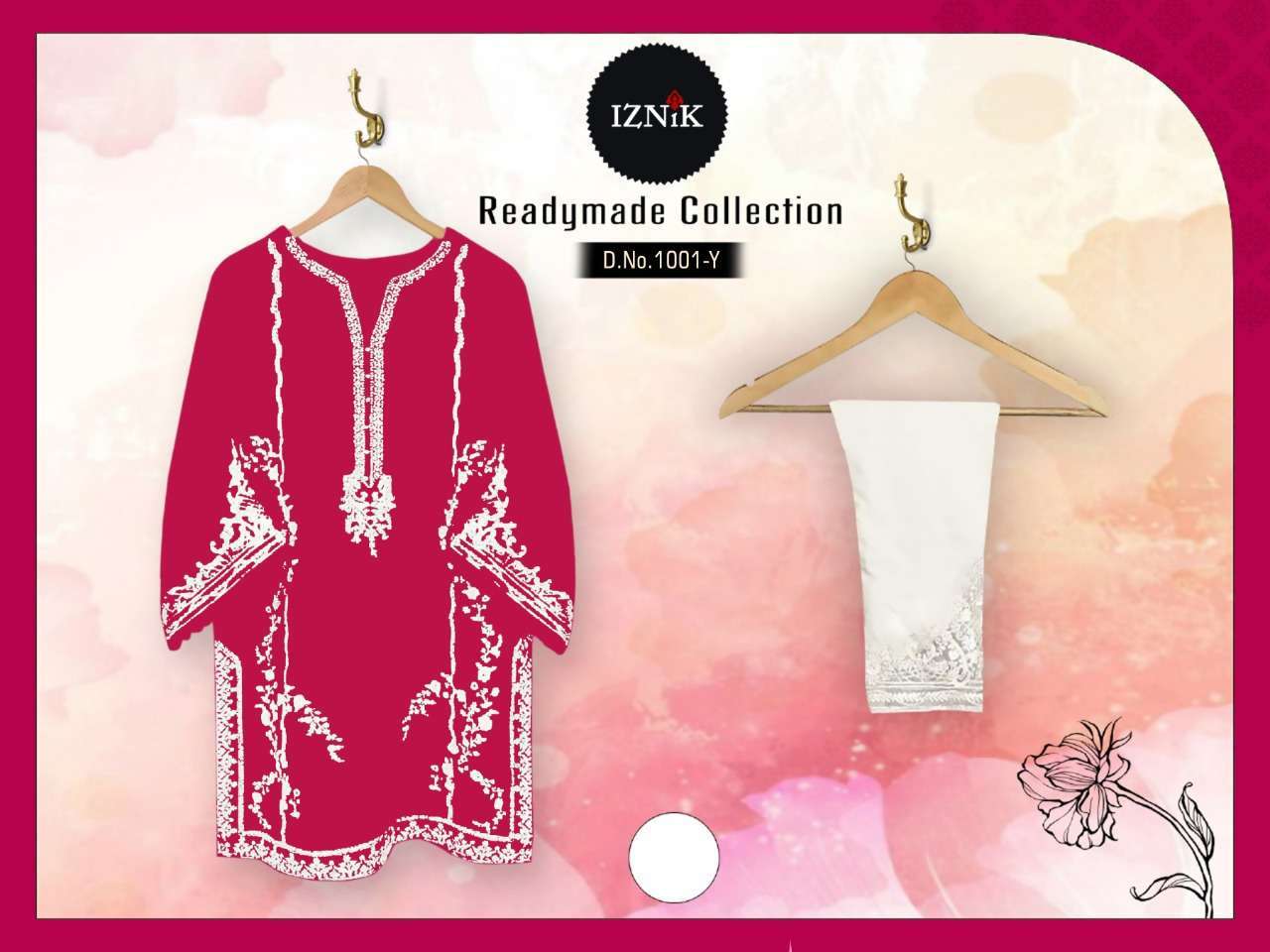iznik 1001 Heavy faux blooming georgette kurti