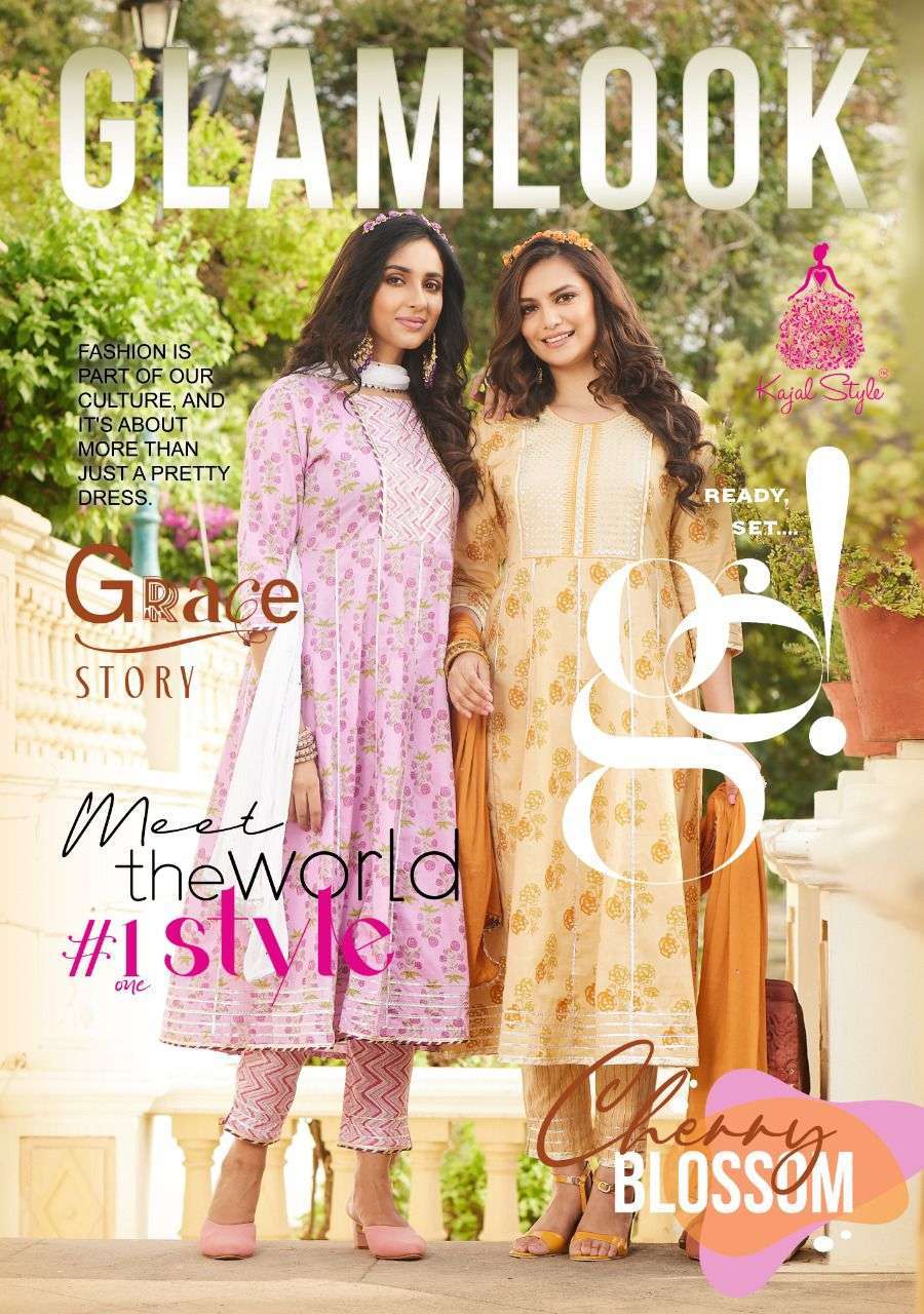 kajal style glam look vol 1 series 1001-1008 heavy cotton readymade suit