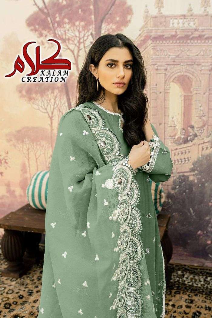 kalam creation d no 1109 faux georgette readymade suit 