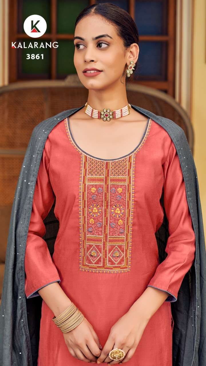 kalarang chhaya series 3861-3864 muslin suit 