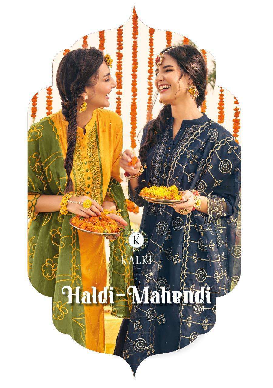 kalki haldi mahendi vol 4 series 27001-27006 pure viscose readymade suit