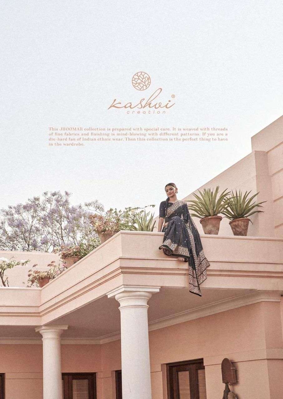 KASHVI JHOOMAR DESIGNER LEHERIYA GEORGETTE SAREE 