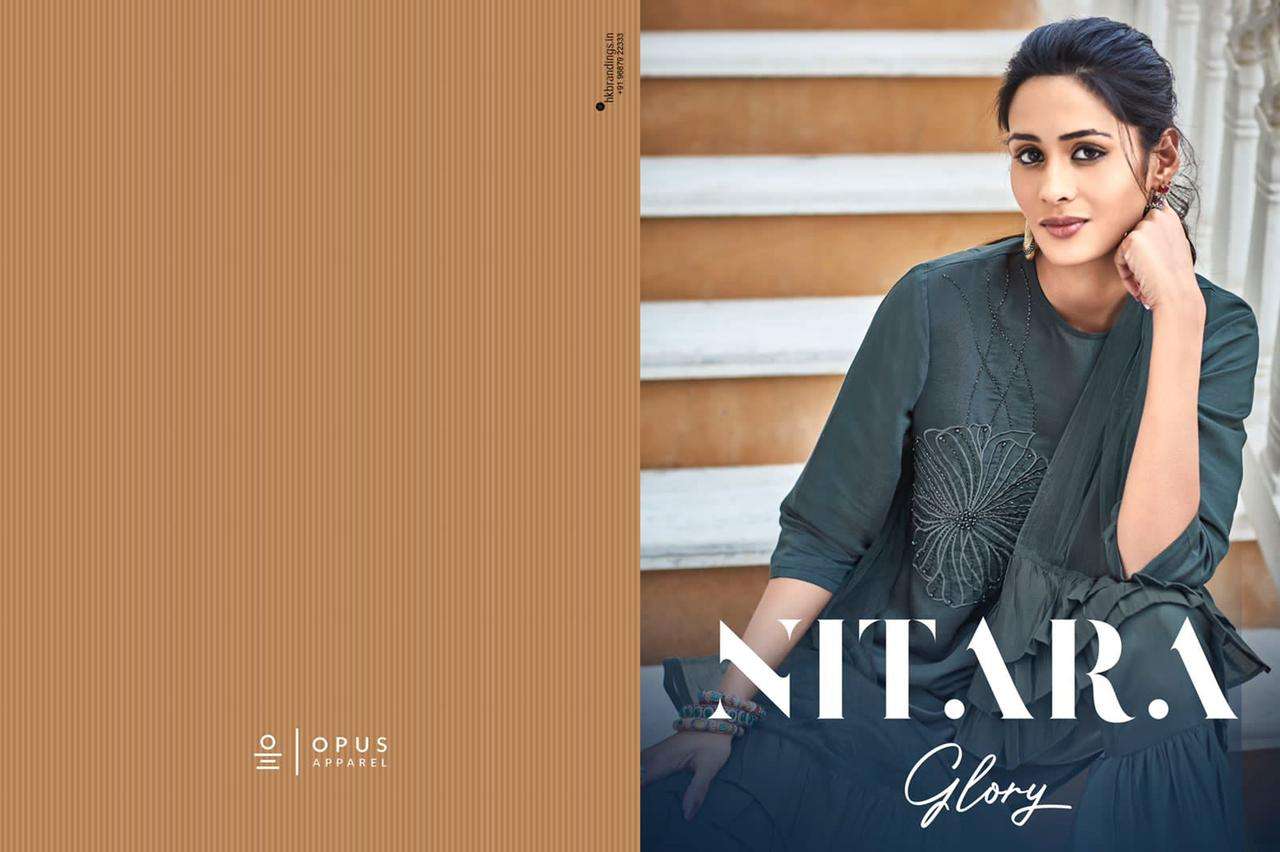 kinti silver line series 101-110 two tone lurex kurti 
