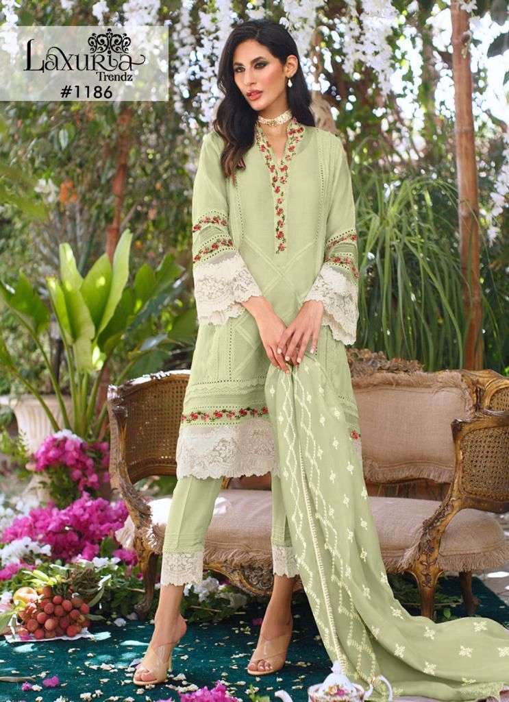 LAXURIA TRENDZ 1186 DESIGNER FAUX GEORGETTE SUIT 