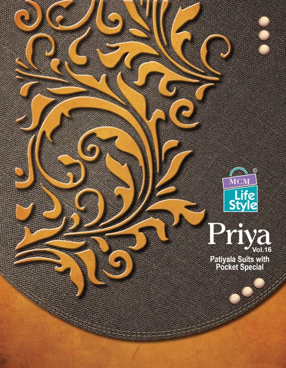 mcm lifestyle priya vol 16 series 1602-1619 pure heavy cotton readymade suit
