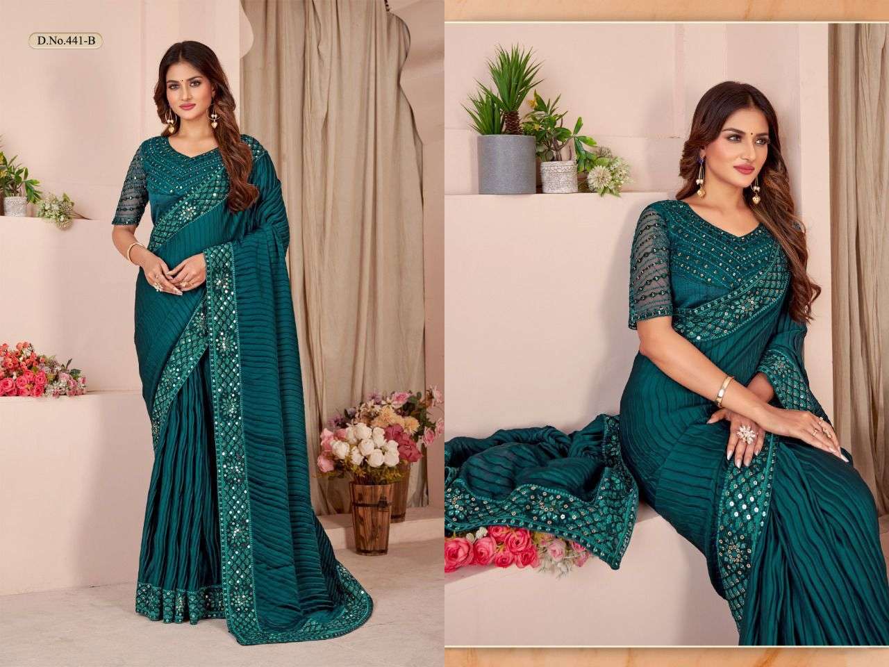 MEHAK SAREE 438-441 DESIGNER FANCY SAREE