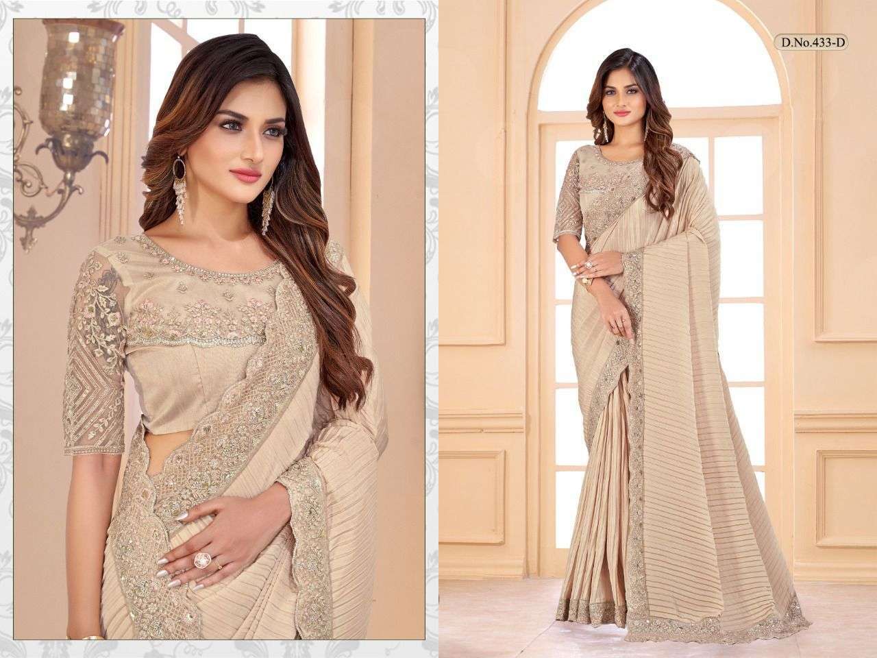 mehak saree saniya 433 colour silk crape saree