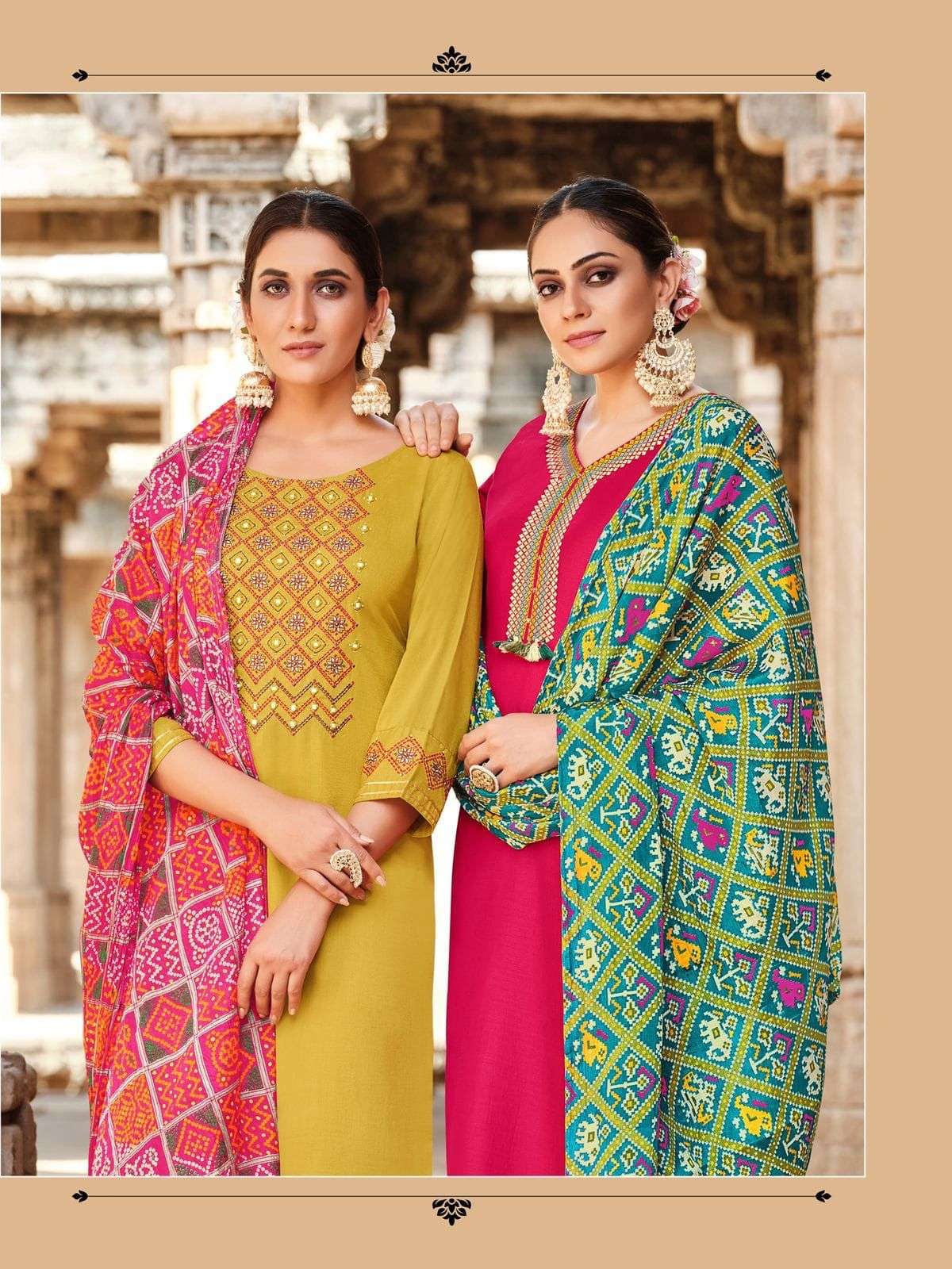 MITTOO BANSARI DESIGNER NYLON VISCOSE SUIT 