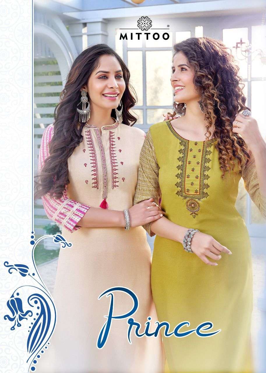 MITTOO PRINCE DESIGNER HEAVY RAYON KURTI 
