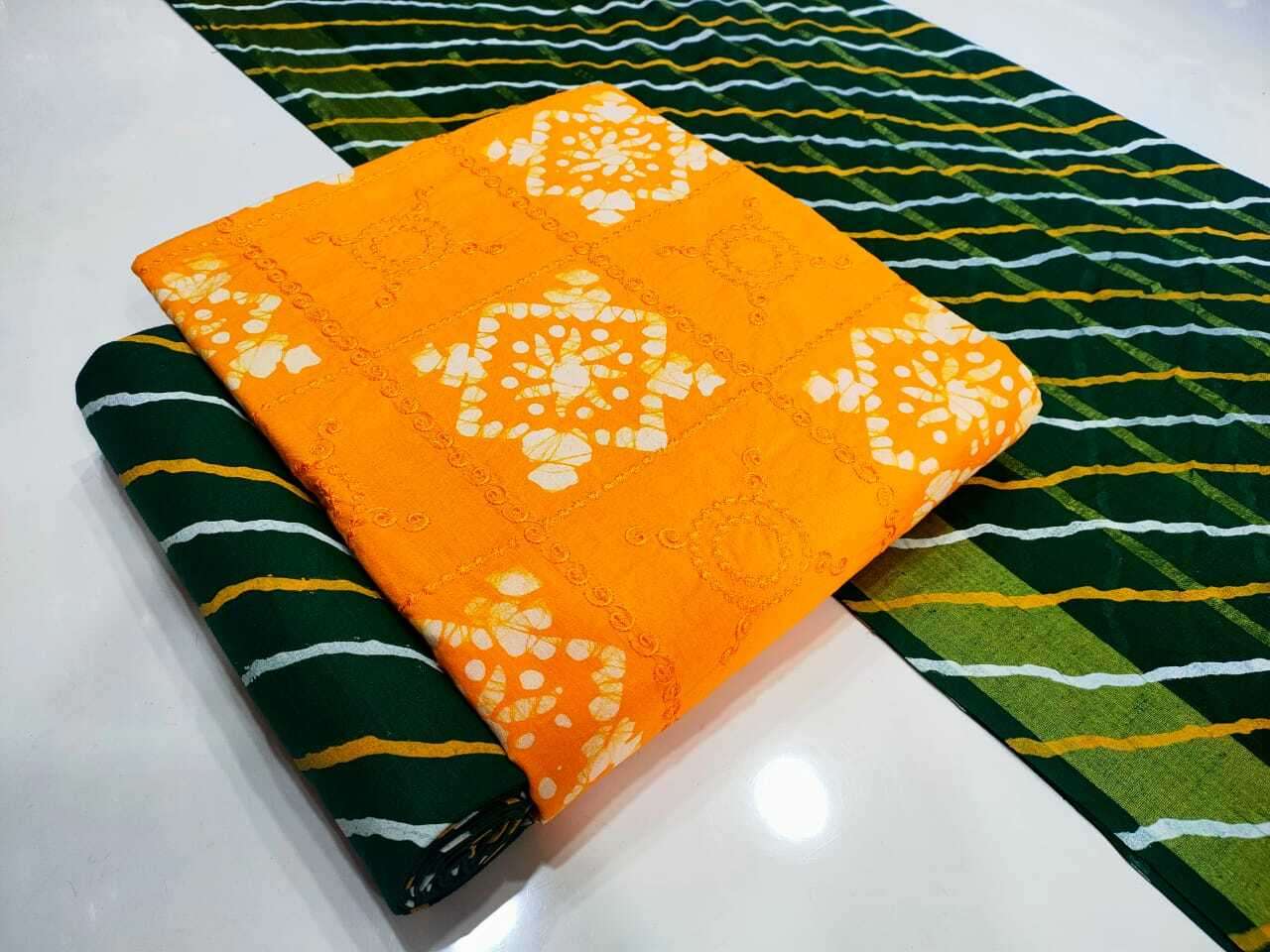 Nemi Wax Batik Vol-2 Work with Leriyu Bottom cotton suit