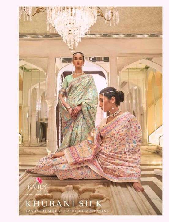rajtex khubani silk series 24001-24007 Kashmiri modal saree