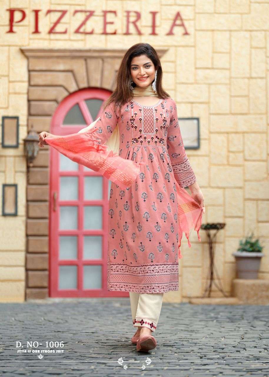 RANG MANCH VOL 1 DESIGNER 14 KG RAYON READYMADE SUIT