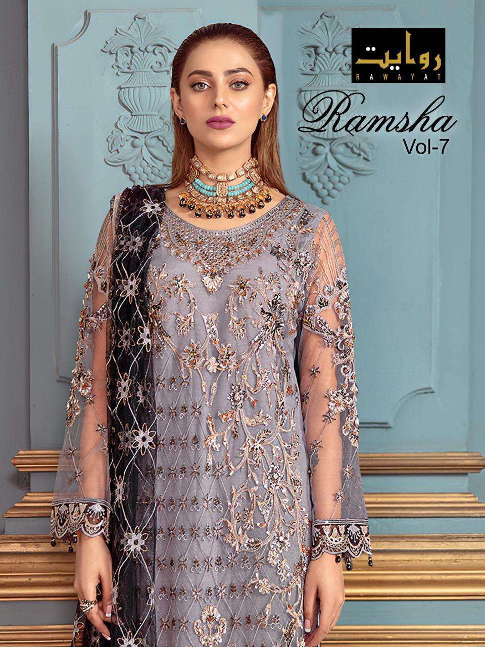 rawayat ramsha vol 7 series 2003-2006 faux georgette suit