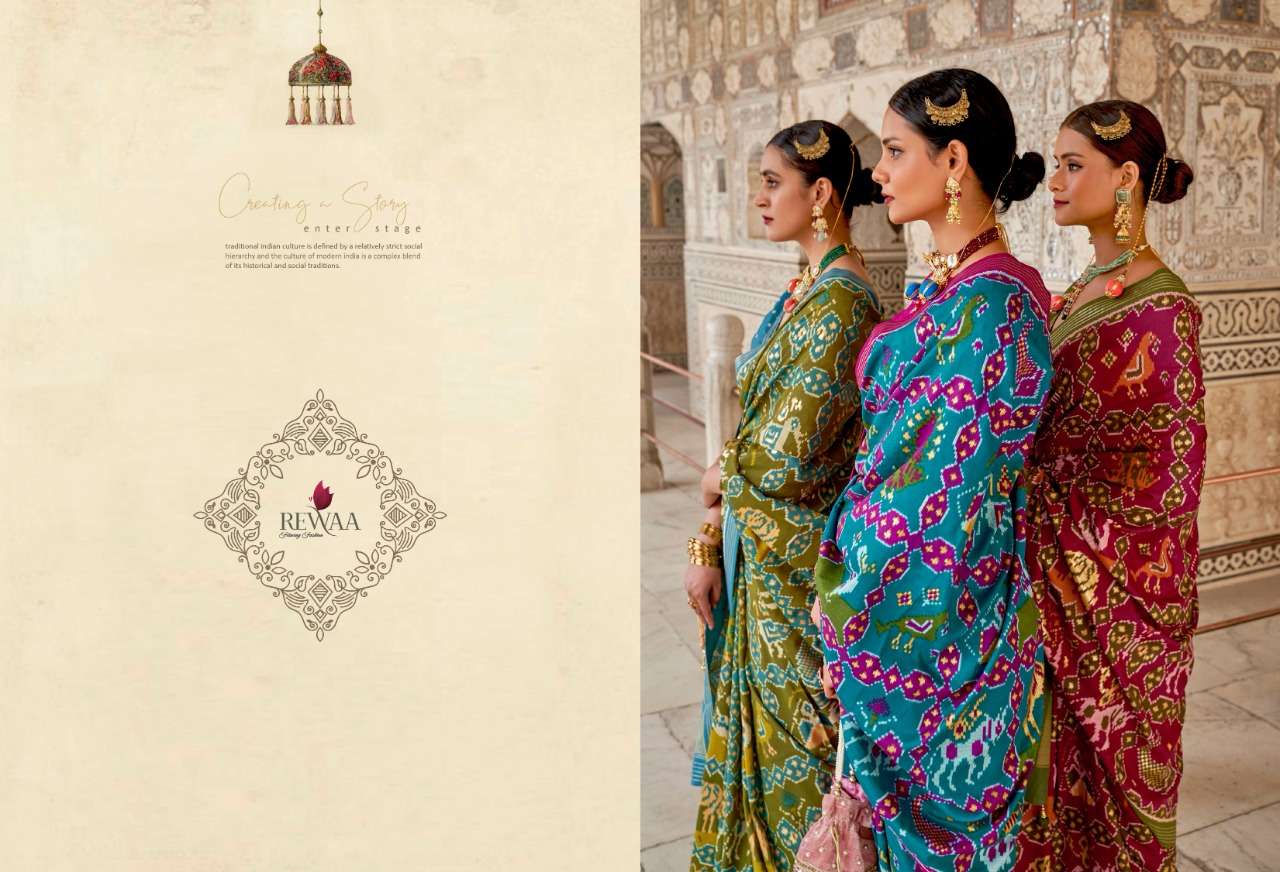 REWAA PATRANI DESIGNER SMOOTH PATOLA SILK SAREE 