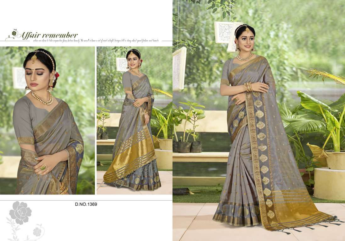 riwazo naina series 1369-1374 organza saree