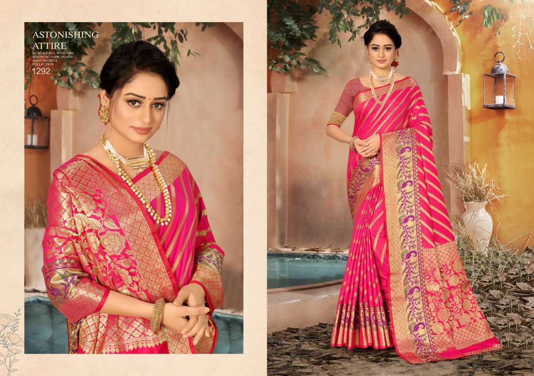 riwazo nandini silk series 1291-1296 banarasi silk saree