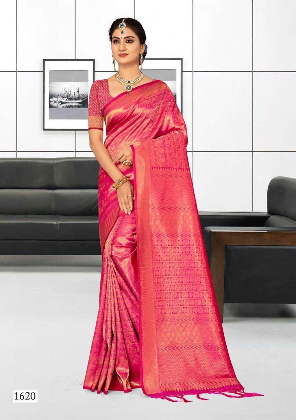 riwazo rajmoti series 1620-1625 Kanjivaram Silk saree
