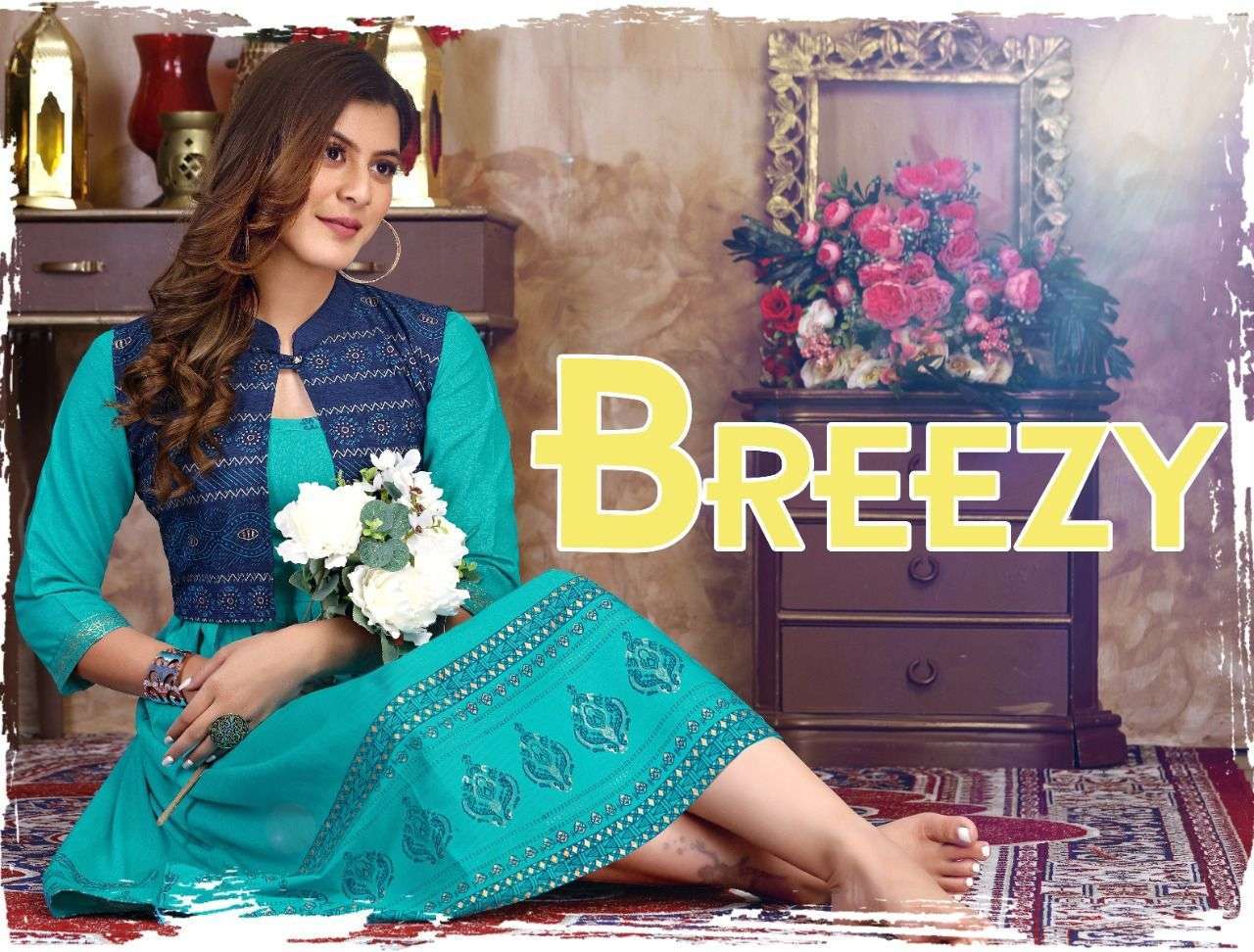 riyaa breezy vol 1 series 8001-8008 14 kg liquid rayon kurti 