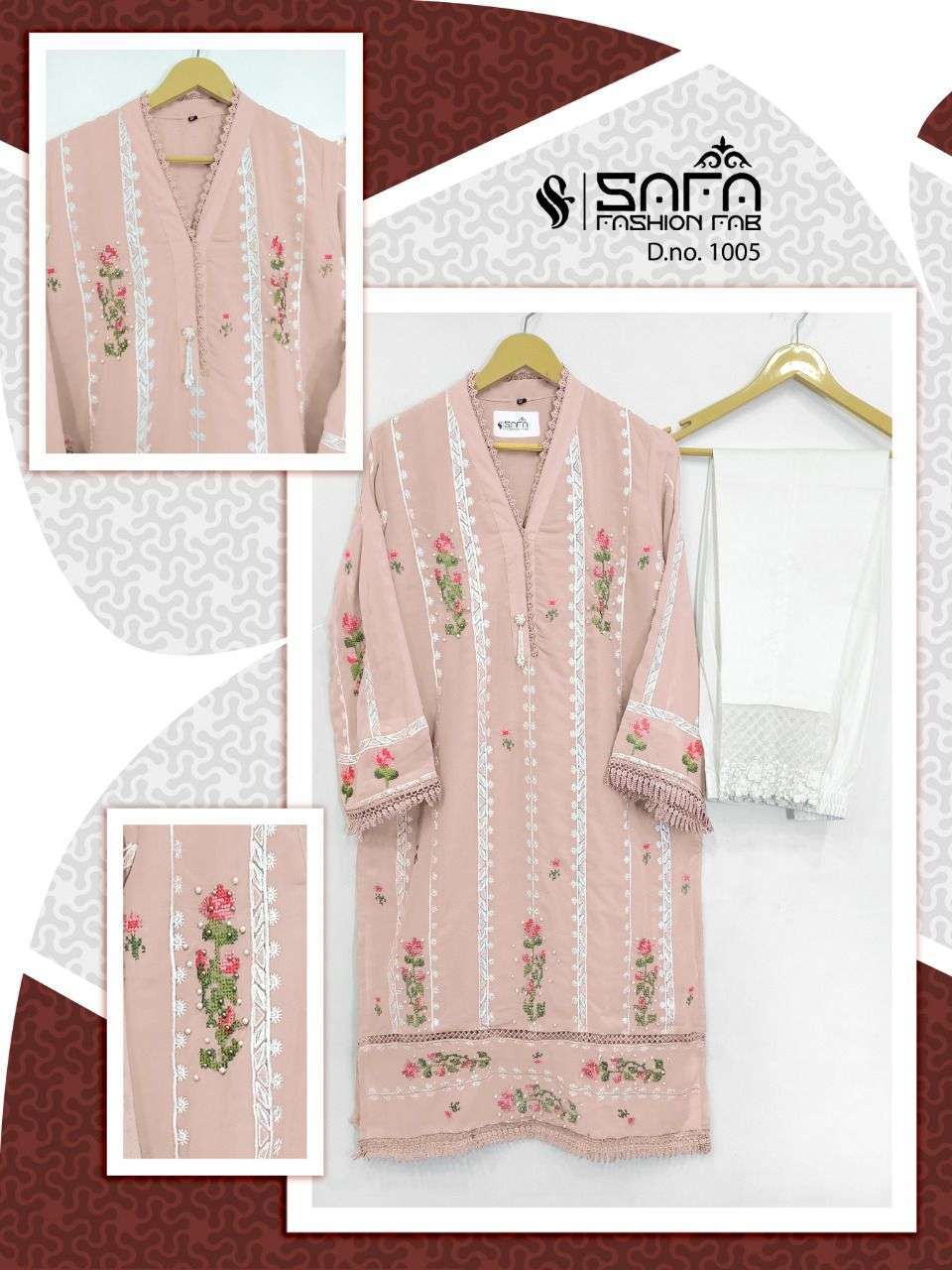 safa fashion d no 1005 pure georgette 