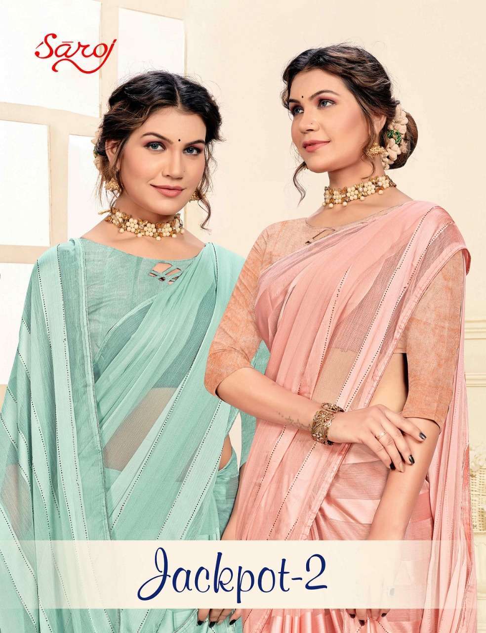 saroj jackpot vol 2 georgette fancy saree supplier