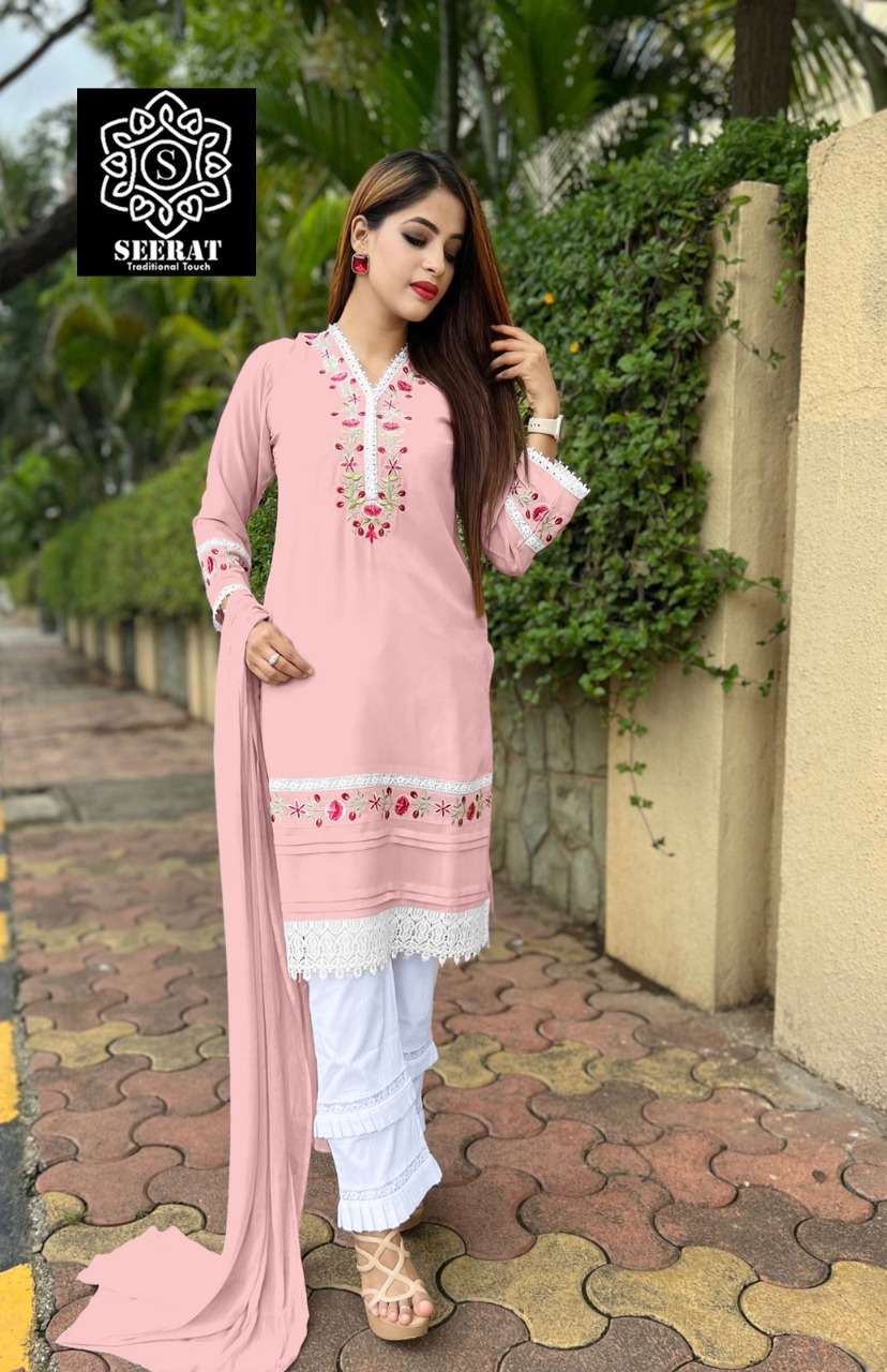 SEERAT 1100 DESIGNER PURE GEORGETTE SUIT 