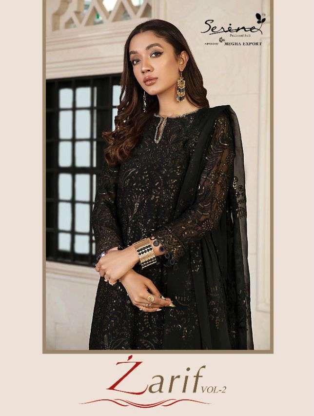 serine zarif vol 2 series 45001-45004 faux georgette suit