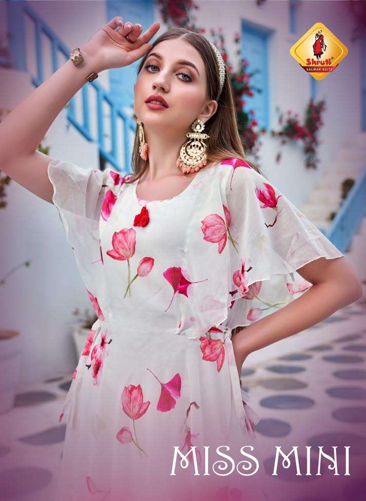 shruti suits llp miss mini viscose chiffon gown 