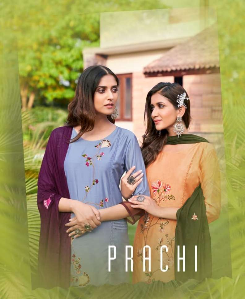 snapstyle prachi series 1001-1006 roman silk readymade suit