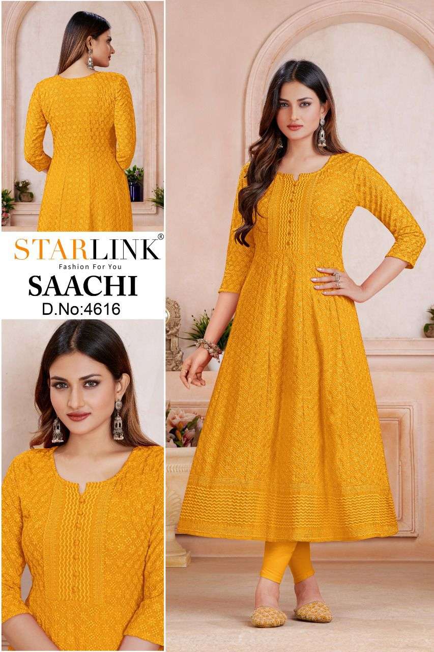 starlink saachi series 4602-4620 rayon kurti 