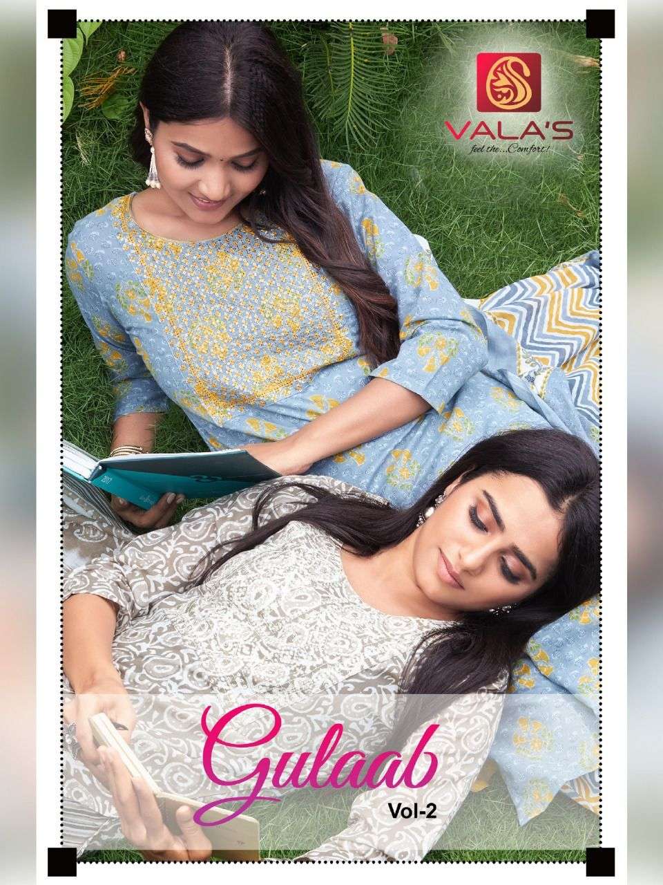valas gulabo vol 2 series 101-108 cotton readymade suit 