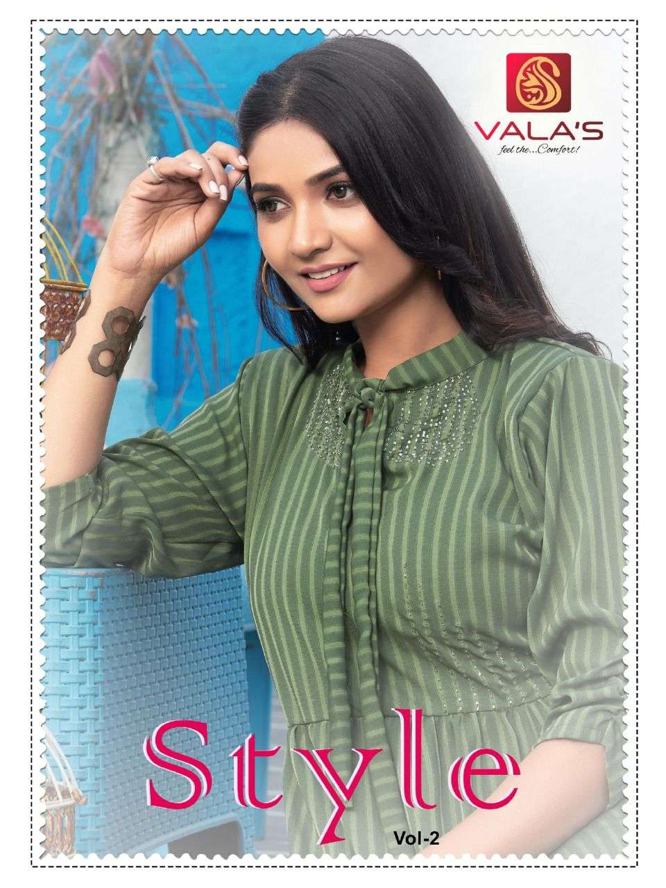 valas style vol 2 series 101-106 rayon kurti 